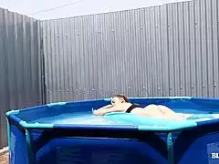 Two Lesbian Girlfriends Keep Strapon Fucking with Toys and Kisses