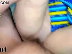 My cute stepsister rode my cock so hard in cowgirl, screaming with joy