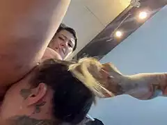 couple reunion leads to explosive shared pleasure