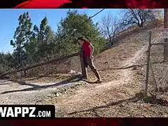 whoa stepmom's panty sniffing scandal turns into wild outdoor 4some spanking