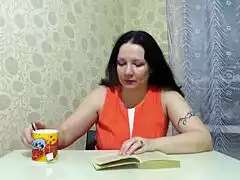 bbw milf squirts pee under table in homemade fetish compilation with shaved wet pussy