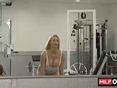 hey ryan keely and richelle ryan double team ricky spanish at gym for wild 3some fuck
