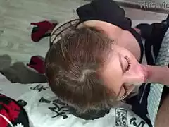 hot latina milf sneaks over for surprise bedroom creampie with neighbor pov dripping homemade