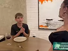 mama catches me WATCHING PORN� so i RAID her tight hole to keep the secret in bedroom