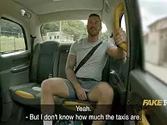 British hunk picks up guy in taxi for cash ride