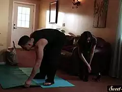 Watch stepmommy swallow that throbbing cock balls deep in taboo glamour fantasy