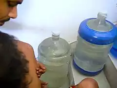 desi mallu bhabhi fucked hard by two electricians in stairwell threesome full hindi