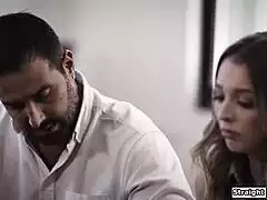 Small Tits Teen 18+ Pounds Older Boyfriend's Cock