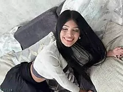 ELLIE NOVA DECORATES COCKS WITH THREE BIG DICKS IN FIRST DP ASSFUCKING GAPING ATM!