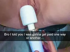 Debt-ridden pregnant milf settles score via snapchat cuckold humiliation play