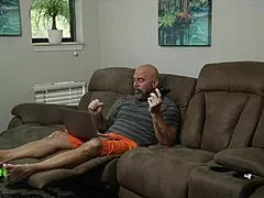 ghostface pounds curvy tattooed milf in lingerie then cums on shaved ass