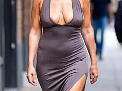 busty milfs parade massive natural tits bouncing wildly braless outdoors compilation 9