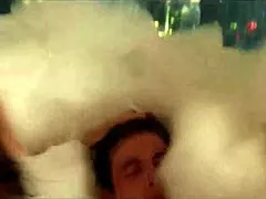 On our anniversary, this spanish milf tempts me into creampie-filling her petite ass.