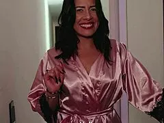 damn my big ass latina milf neighbor sucks cock rides rough then swaps cum missionary style