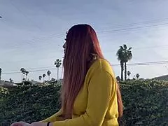 yo artemisia love you smoking hot in public outdoor long hair fetish sesh 😍🔥