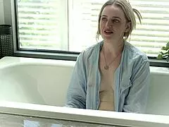 hey charlie forde spill secrets in interview then give hot joi dirty talk petite blonde