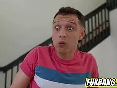 fitness freak milf trains her boy with sweaty sex workouts to keep him toned and fit