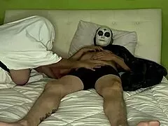 mmm stepmom and stepson play forbidden games with banana and big black cock first time