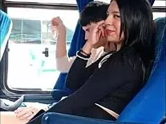 caught on bus about to fuck... will this colombian couple finish after family trip?!