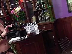 black hair babe and blonde cutie lure fat cock guy into sloppy ffm police threesome fuckfest