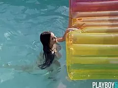 curvy milf kaitlynn anderson teases her bubble butt in playboy lingerie solo