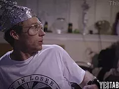 big tits milf ghost i mean gosh devours scientists huge cock then pegs him rough