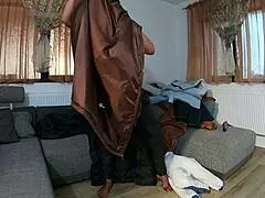 wanna jerk off watching me rub my pussy in this fluffy jacket? dirty talk for you