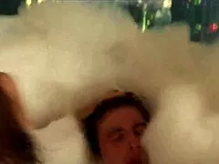 Chubby Arab Cougar Devours Captain's Dripping Juicy Pussy With Tongue