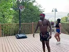 Oh man thick latina milf Monica Santhiago rides Rome Major's monster cock poolside deep!