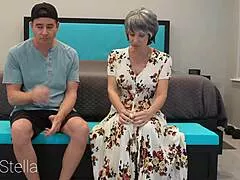 Stepgrandma's anal gift fills Milf Stella with deep joyful ecstasy in GILF adventures E25