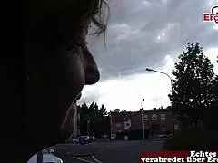 German Housewife Persuaded for Street Sex Pickup