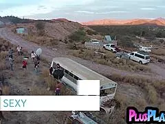 gia ramey strips clothes ripped bares curvy milf body pussy posing wildly outdoors