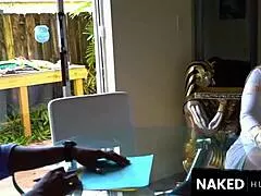 boobzilla's huge natural white tits bounce wildly on massive bbc in wet interracial doggystyle 🖤🍆💦