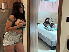 Stepsister barges into my room, ready for hard fucking?