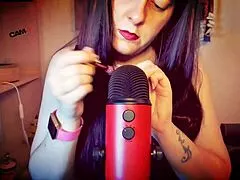 beautiful italian milf makes sensual mouth sounds while teasing