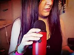 beautiful italian milf makes sensual mouth sounds while teasing