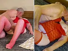 Granny Red Riding Hood Fucks Dildo Wolfishly Horny Old Style