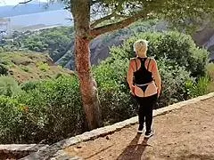 Jaime Exhibitionist Flashes Panties Lingerie Big Ass Solo Public Nature Slut Outdoor Homemade