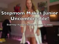 Stepmom Kymber Leigh demands junior creampie
