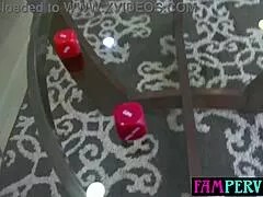 stepmom rachael cavalli rolls dirty dice on stepsons throbbing cock