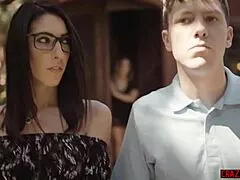 Milf widow seduced by teen neighbor for deep pussy fuck.