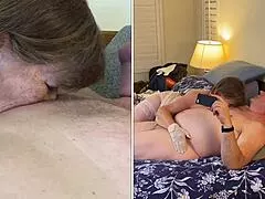 granny carmen angel gilf delivers heavenly deep cock sucking