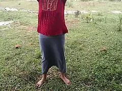 damn stepmom fingering her pussy in the jungle then hotel room gets hardcore fucked near nature indian aunt big ass