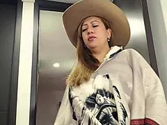 cheating blonde wife with big tits and ass rides cock cowgirl then doggystyle creampie pov so juicy