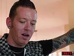 Arrogant blonde milf Katie Morgan slams perfect ass on boyfriend's big cock