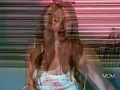 the milf hunter spots skylar snow in high heels teasing her huge tits outdoors then deepthroats monster cock in public snow