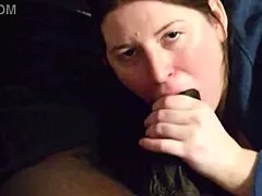 wanna see sexy tall amazon samantha deepthroat sloppy black monster cock for facial cum??