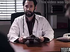 mature doctor gets so horny he fucks this big boobs curvy milf patient hard in office pov monster cock style