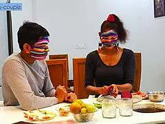 hey, that lonely housewife calls the househelp over to cook up some kitchen fun and fuck