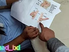 Desi College Girl Learns Sex Education Riding Cock Cowgirl Style Part 2